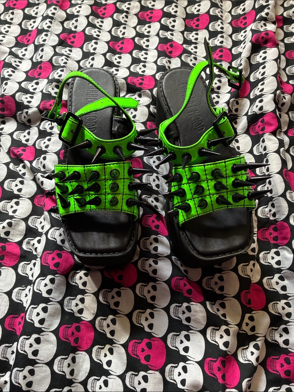 Spiky platform sandals